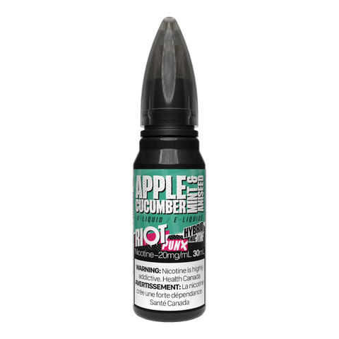 Apple, Cucumber, Mint & Aniseed Hybrid Salts - Punx 30ml by Riot Squad