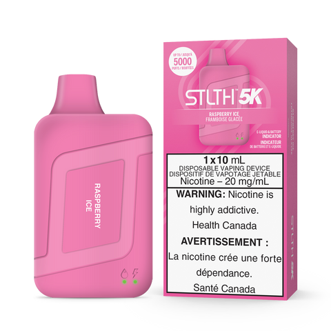 Raspberry Ice Stlth 5K Disposable (Carton Of 5 Units) Disposables