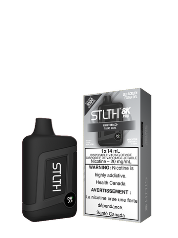 Rich Tobacco STLTH 8K PRO Disposable (Carton of 5 Units)
