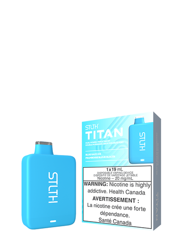 Blue Razz Ice Stlth Titan Disposable (Carton Of 5 Units) Disposables