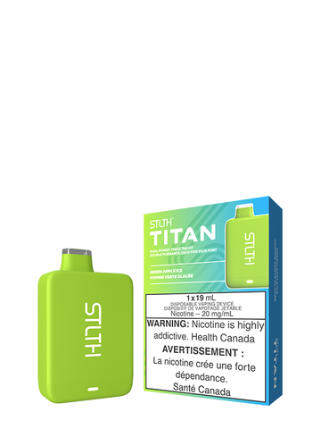 Green Apple Ice Stlth Titan Disposable (Carton Of 5 Units) Disposables