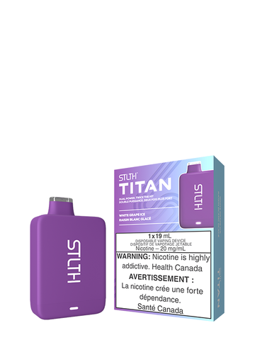 White Grape Ice Stlth Titan Disposable (Carton Of 5 Units) Disposables
