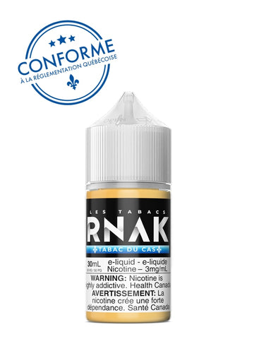 Tabac Du Cas 30Ml By Les Tabacs Rnak Co-Pack & In-House E-Liquid