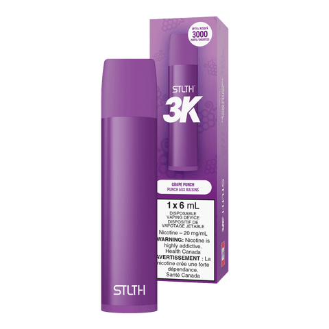 Grape Punch STLTH 3K Disposable (Carton of 6 Units)