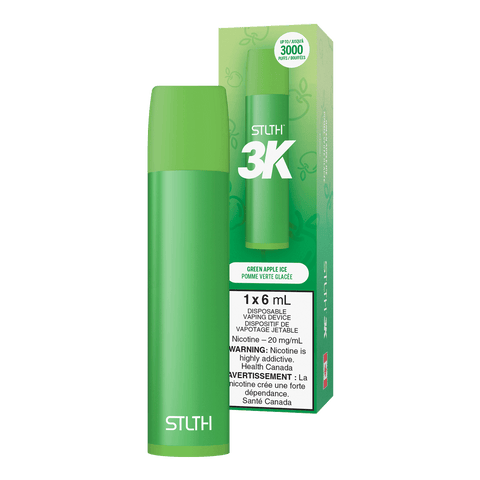 Green Apple Ice STLTH 3K Disposable (Carton of 6 Units)