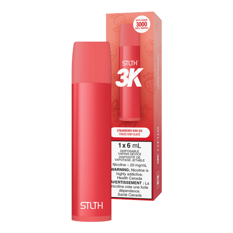 Strawberry Kiwi Ice STLTH 3K Disposable (Carton of 6 Units)